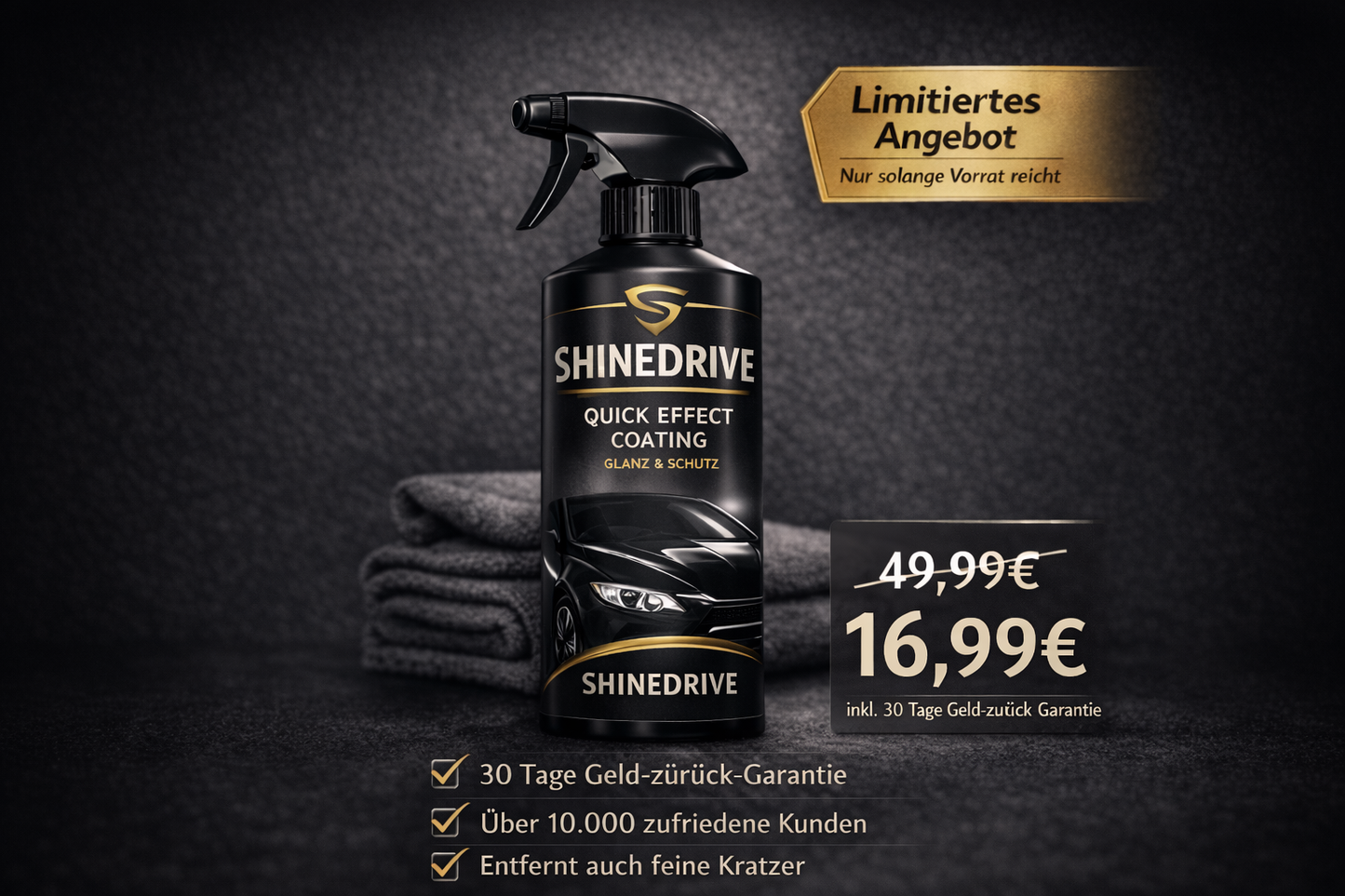 Shinedrive® Quick Effect Coating – Glanz & Schutz in Minuten